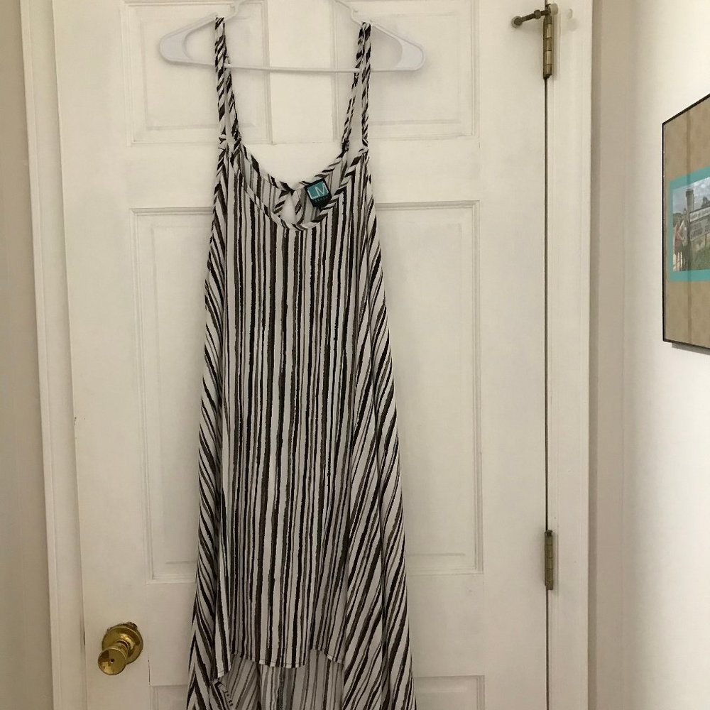 Striped Beach Cover Up Dress